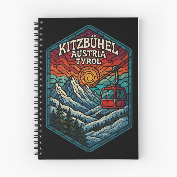 Item preview, Kitzbuhel Austria Gondola Stained Glass Art Travel designed and sold by TomFrontierArt.