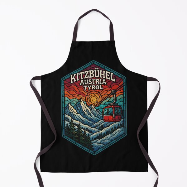 Item preview, Kitzbuhel Austria Gondola Stained Glass Art Travel designed and sold by TomFrontierArt.