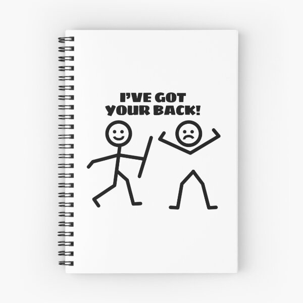 Item preview, I've Got Your Back Funny Stick Figure Humor designed and sold by SassyYetClassy.