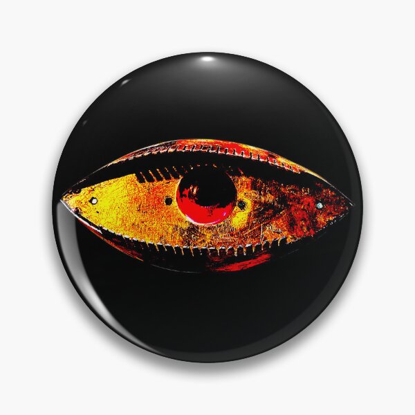 Item preview, Welded Steel Eye with Red Resin Iris and Copper Leaf designed and sold by nicola-ginzler.