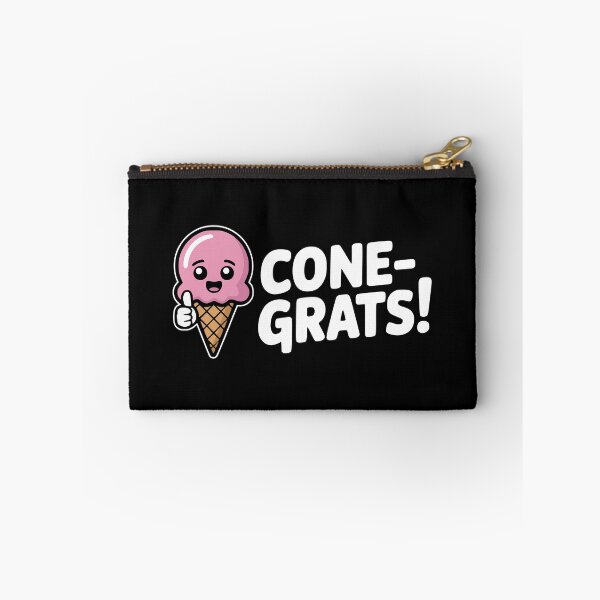 Item preview, Cone-Grats Cute Ice Cream Pun designed and sold by PMCreative.