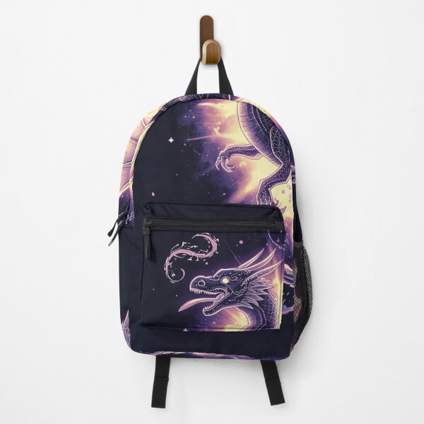 Item preview, A giant crystal dragon flying through a glowing nebula designed and sold by Mitaudesign.