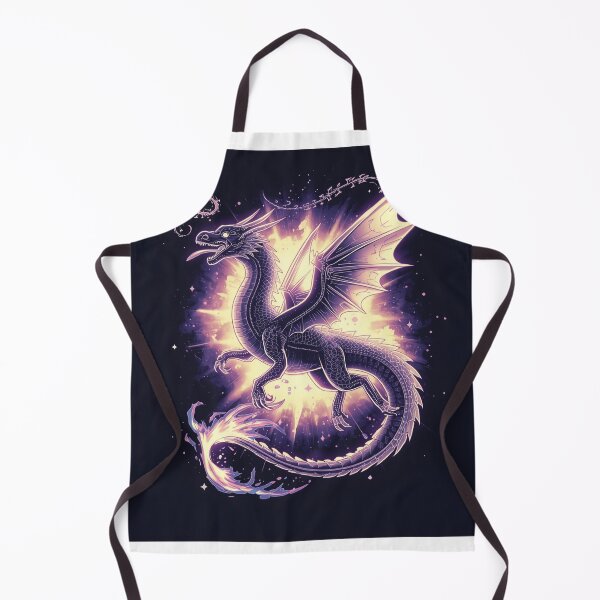 Item preview, A giant crystal dragon flying through a glowing nebula designed and sold by Mitaudesign.