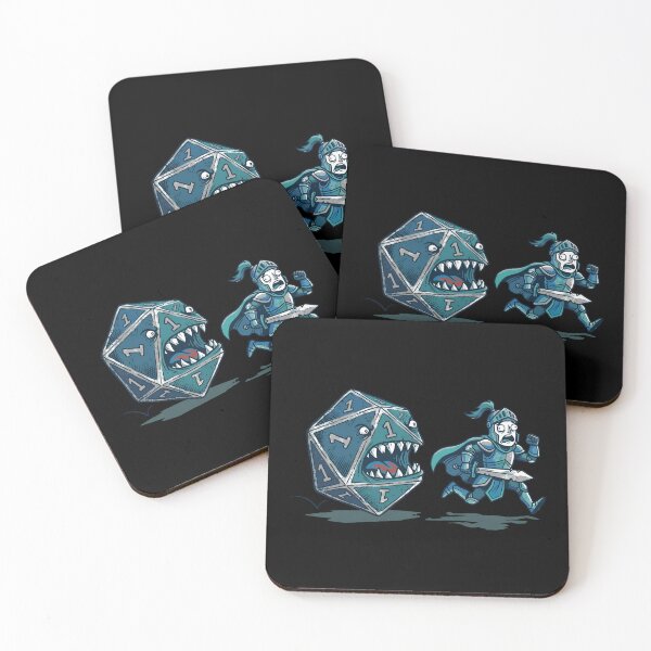 Item preview, Natural One Monster D20 Chasing Knight Tabletop RPG designed and sold by Fenay Designs.