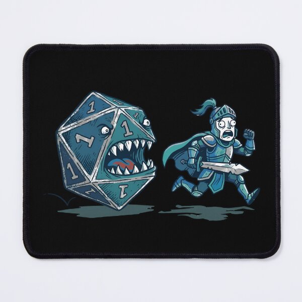 Item preview, Natural One Monster D20 Chasing Knight Tabletop RPG designed and sold by Fenay Designs.
