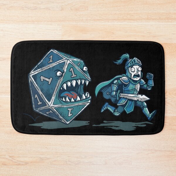 Item preview, Natural One Monster D20 Chasing Knight Tabletop RPG designed and sold by Fenay Designs.