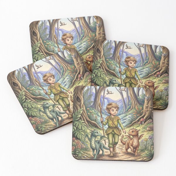 Item preview, A baby dragon and an elf. designed and sold by PP&RAINBOW SHOP.