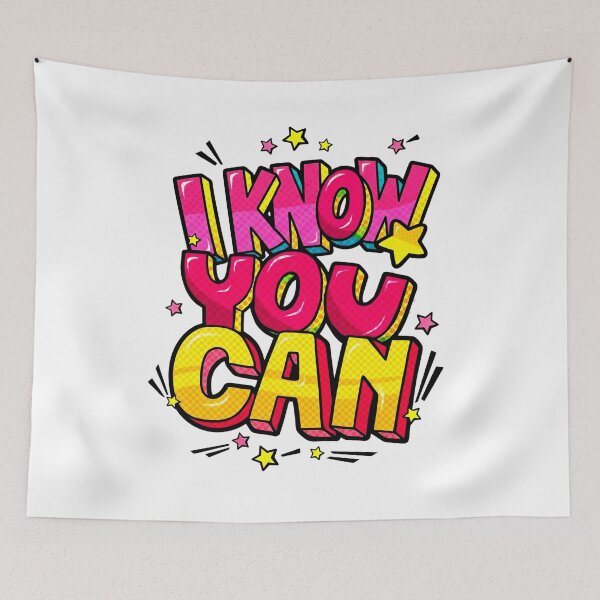 Item preview, I Know You Can - Retro Comic Pop Art Typography designed and sold by Serjames.