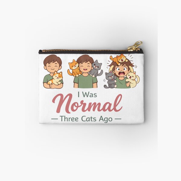 Item preview, I Was Normal Three Cats Ago – Funny Cat Lover Humor Design designed and sold by rushaib.