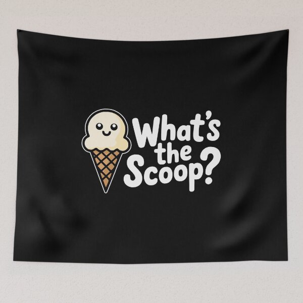 Item preview, What's The Scoop Cute Ice Cream designed and sold by PMCreative.