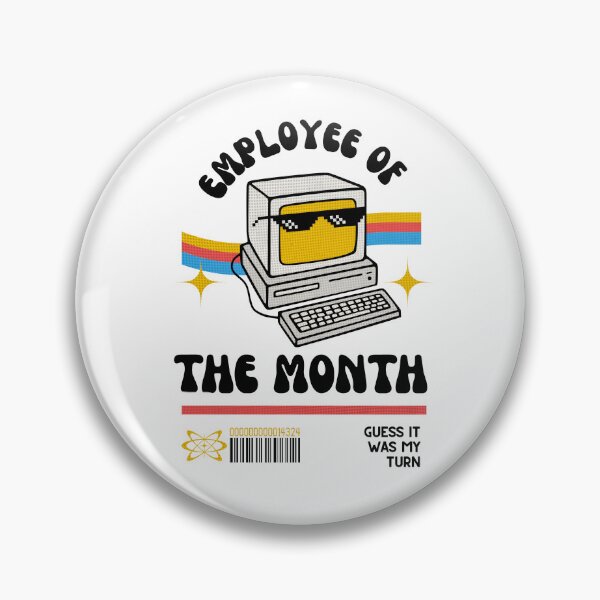 Item preview, Employee of the Month Retro Computer – Funny Office Humor Vintage Tech Design designed and sold by Gawii.
