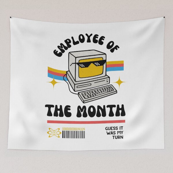 Item preview, Employee of the Month Retro Computer – Funny Office Humor Vintage Tech Design designed and sold by Gawii.