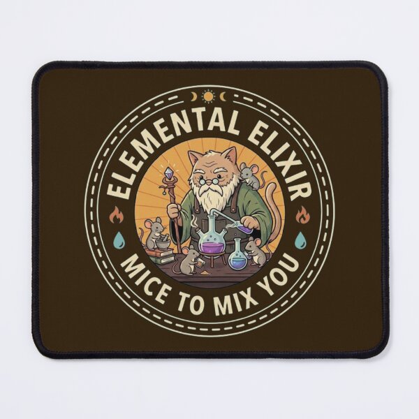 Item preview, Elemental Elixir – Whimsical Alchemist Cat Design designed and sold by Dogandesighn.
