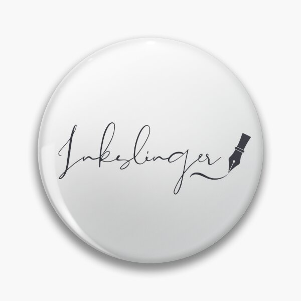 Item preview, Inkslinger Script Typography with Fountain Pen – Charcoal Ink designed and sold by PKDWriterMerch.