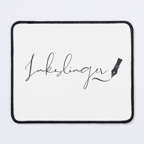 Item preview, Inkslinger Script Typography with Fountain Pen – Charcoal Ink designed and sold by PKDWriterMerch.
