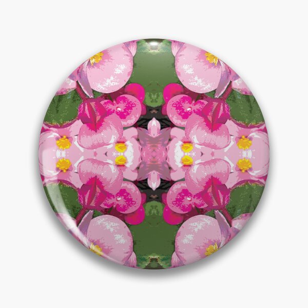 Item preview, Manipulated Photos: Pink Begonias repeating pattern designed and sold by nicola-ginzler.