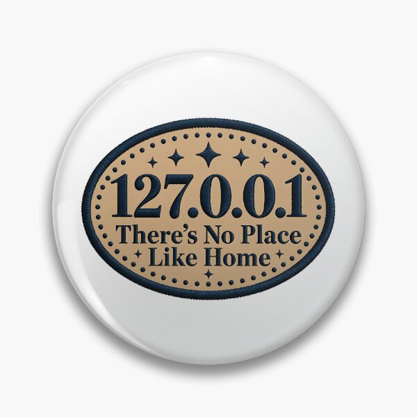 Item preview, Localhost 127.0.0.1 Developer Humor Tech Home Office Decor designed and sold by eikulabs.