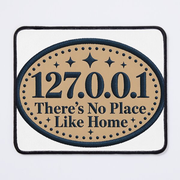 Item preview, Localhost 127.0.0.1 Developer Humor Tech Home Office Decor designed and sold by eikulabs.