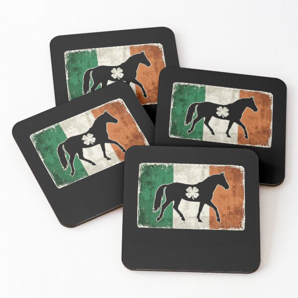 Item preview, Horse Shamrock St Patrick's Day Irish Flag design, Irish Horse Lover Gift, Lucky Shamrock Horse Graphic Tee designed and sold by AsturShop.