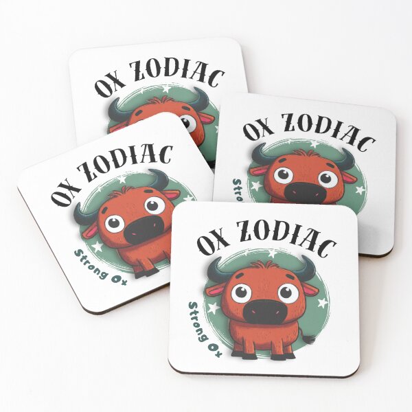 Item preview, Ox Chinese Zodiac Sign – Strong Ox Illustration designed and sold by OriginalMindArt.