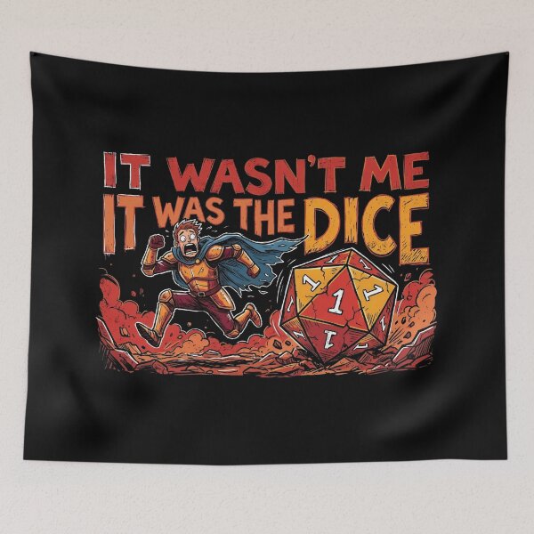 Item preview, It Wasnt Me It Was The Dice Funny Natural One RPG designed and sold by Fenay Designs.