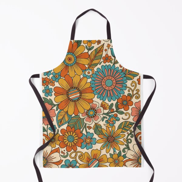 Item preview, Groovy Retro 70s Floral Pattern – Vintage Boho Hippie Flower Aesthetic designed and sold by Lu7u.
