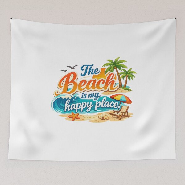 Item preview, Beach my happy place designed and sold by ArtPixs.