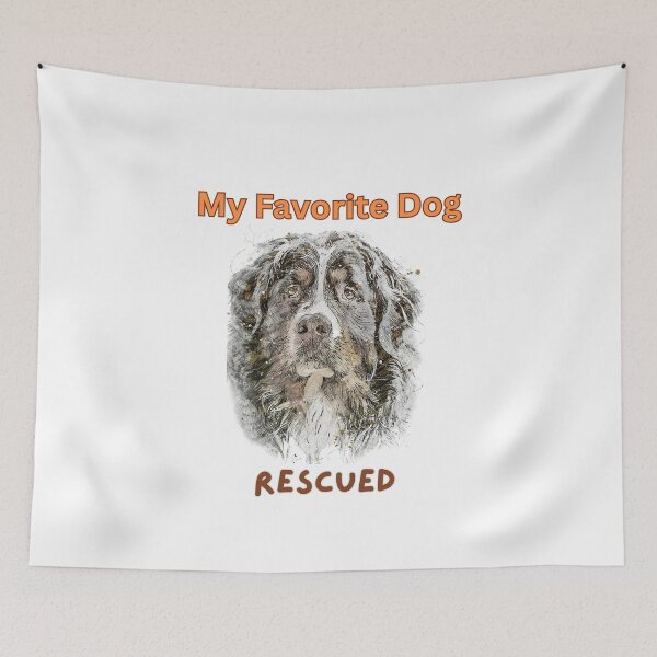 Item preview, My Favorite Dog - Rescued: Mixed Breed designed and sold by Rogue-Threads.