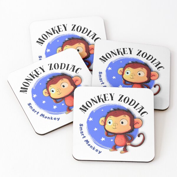 Item preview, Monkey Chinese Zodiac Sign – Smart Monkey Illustration designed and sold by OriginalMindArt.