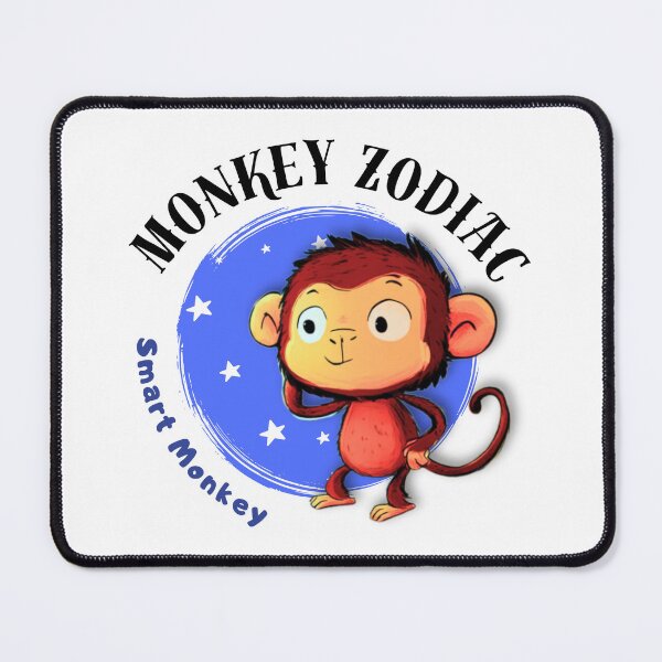 Item preview, Monkey Chinese Zodiac Sign – Smart Monkey Illustration designed and sold by OriginalMindArt.