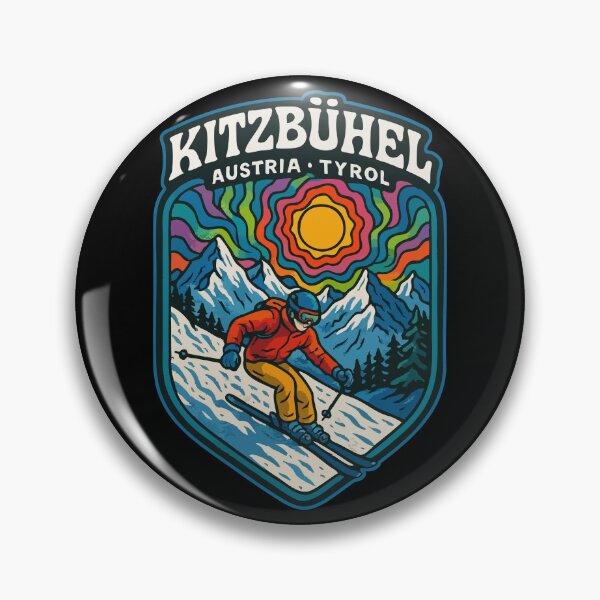 Item preview, Kitzbuhel Austria Snowboard Trippy Art designed and sold by TomFrontierArt.