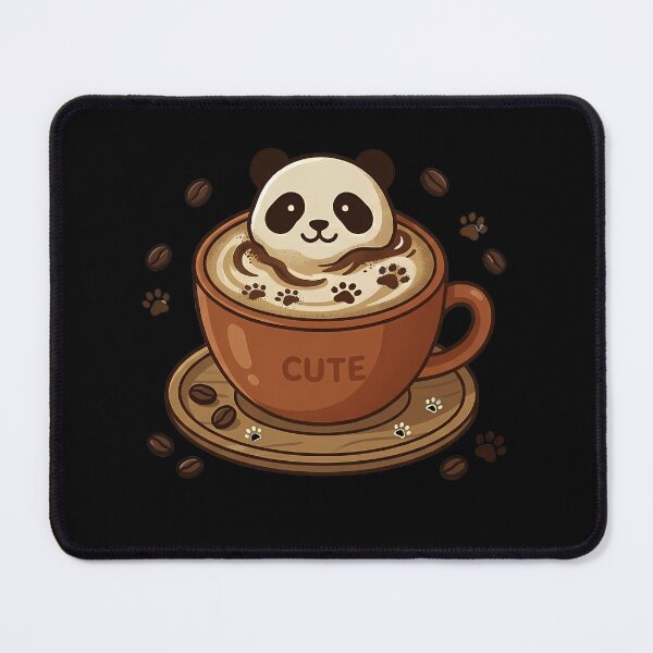 Item preview, Panda Foam - Cute Panda Bear Latte Art & Cozy Coffee Cup designed and sold by AbulailArt.