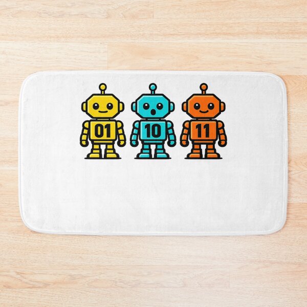 Item preview, 01 10 11 Robot coding geek robot theme designed and sold by faridman.