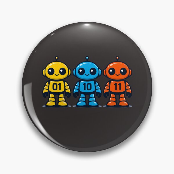 Item preview, 01 10 11 Robot retro binary digits robot designed and sold by faridman.