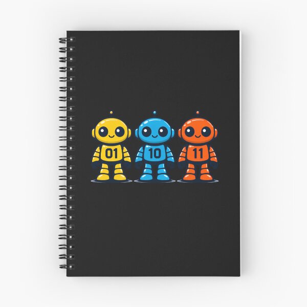 Item preview, 01 10 11 Robot retro binary digits robot designed and sold by faridman.