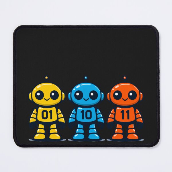 Item preview, 01 10 11 Robot retro binary digits robot designed and sold by faridman.