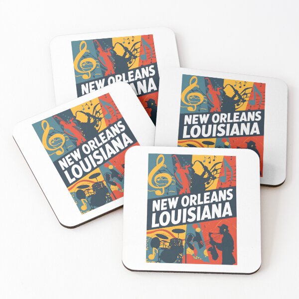 Item preview, A Pop Art Travel Print of New Orleans - Louisiana  designed and sold by StudioRedKoala.