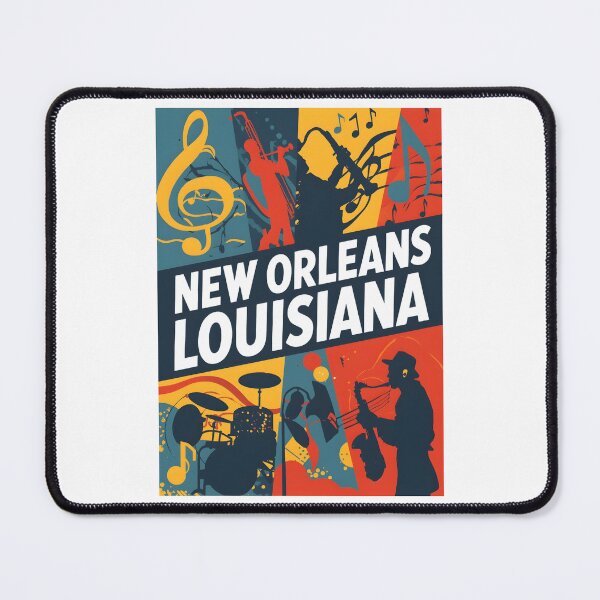 Item preview, A Pop Art Travel Print of New Orleans - Louisiana designed and sold by StudioRedKoala.