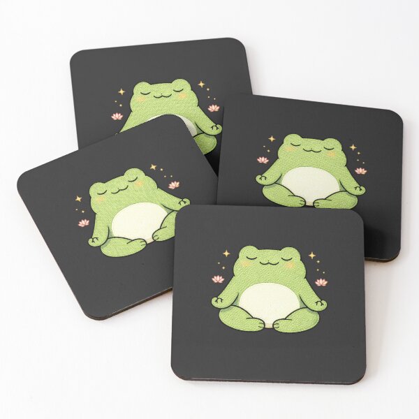 Item preview, Yoga Zen Frog – Funny Meditating Frog Yoga Mascot designed and sold by ColorSplash123.