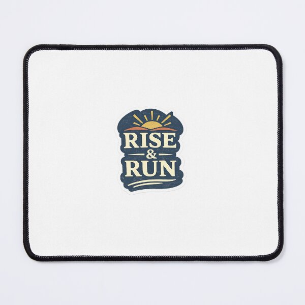 Item preview, Rise and Run – Minimal Running Design for Early Morning Runners designed and sold by Morning-Miles-Co.
