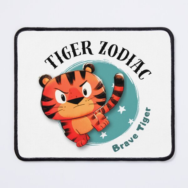 Item preview, Tiger Chinese Zodiac Sign – Brave Tiger Illustration designed and sold by OriginalMindArt.