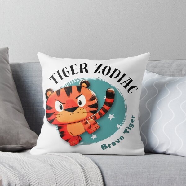 Item preview, Tiger Chinese Zodiac Sign – Brave Tiger Illustration  designed and sold by OriginalMindArt.