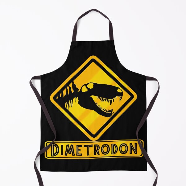 Item preview, Dimetrodon Crossing Sign – Prehistoric Predator Warning Road Sign | Paleoart Design designed and sold by Grimtech Workshop.