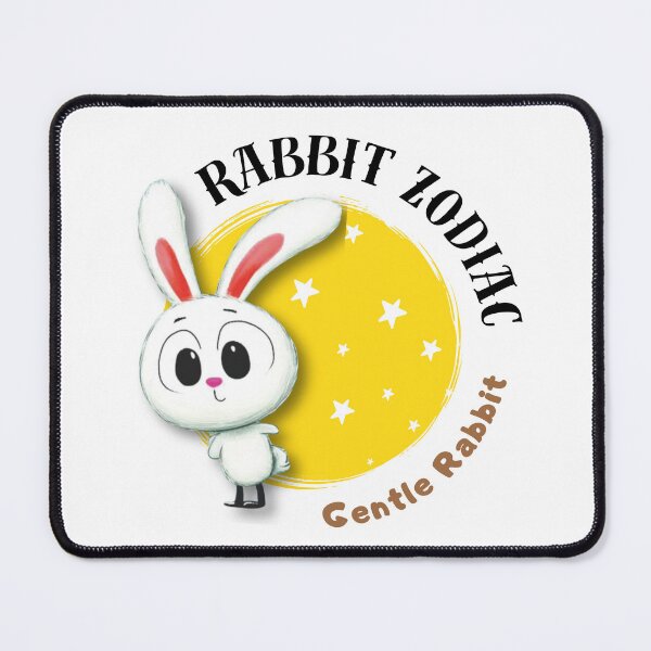 Item preview, Rabbit Chinese Zodiac Sign – Gentle Rabbit Illustration designed and sold by OriginalMindArt.