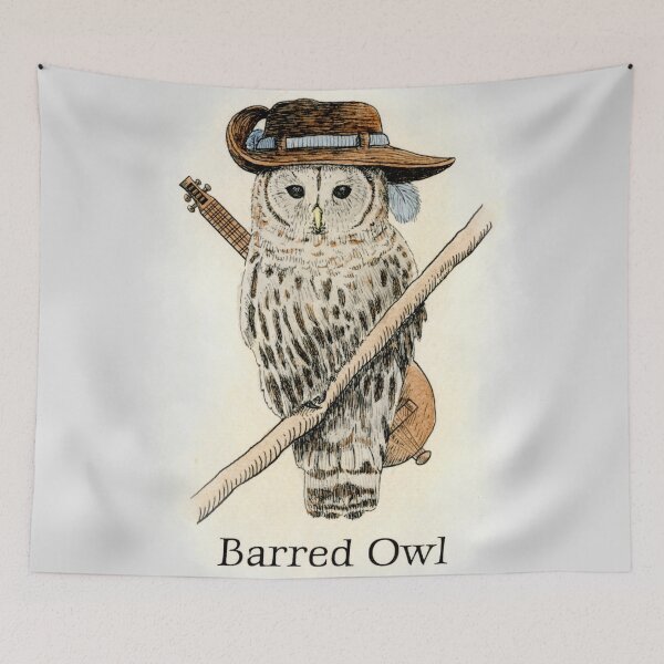 Item preview, Bard Owl (watercolor) designed and sold by Drawinism.
