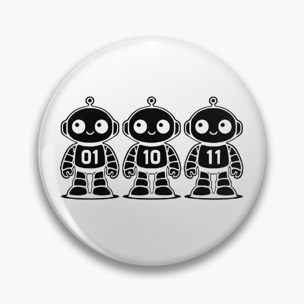 Item preview, 01 10 11 Robot binary code robot humor designed and sold by faridman.