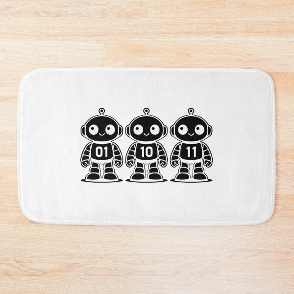 Item preview, 01 10 11 Robot binary code robot humor designed and sold by faridman.