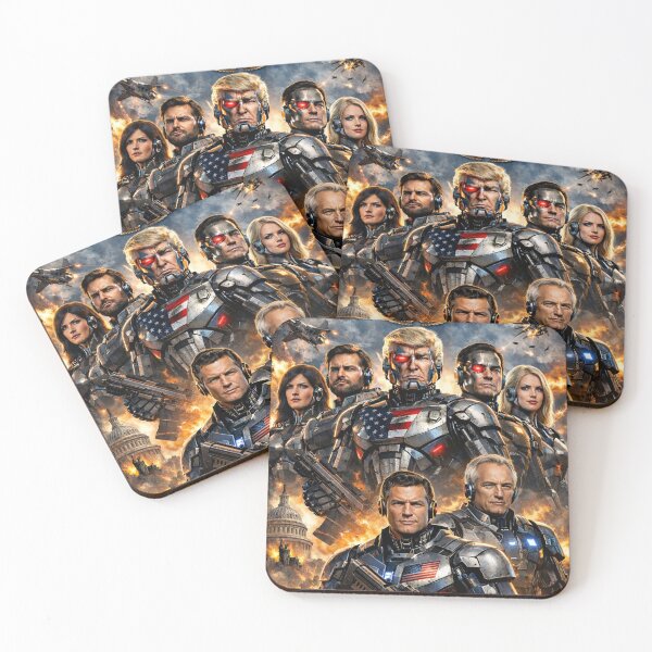 Item preview, Robo Team America – Cyber Patriot World Police designed and sold by MapleBaconator.