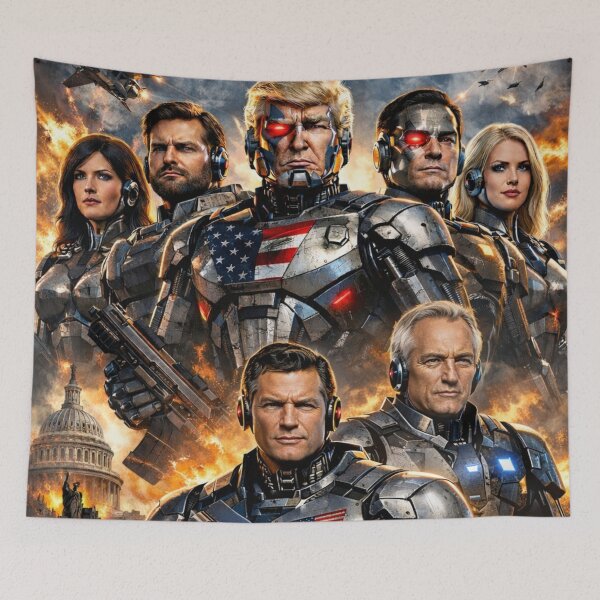 Item preview, Robo Team America – Cyber Patriot World Police designed and sold by MapleBaconator.
