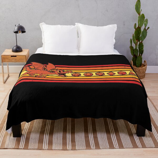 Item preview, Retro Red Dragon Polyhedral Dice Vintage Tabletop RPG designed and sold by Fenay Designs.